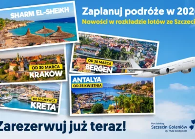 Nowe loty z Goleniowa na sezon 2026